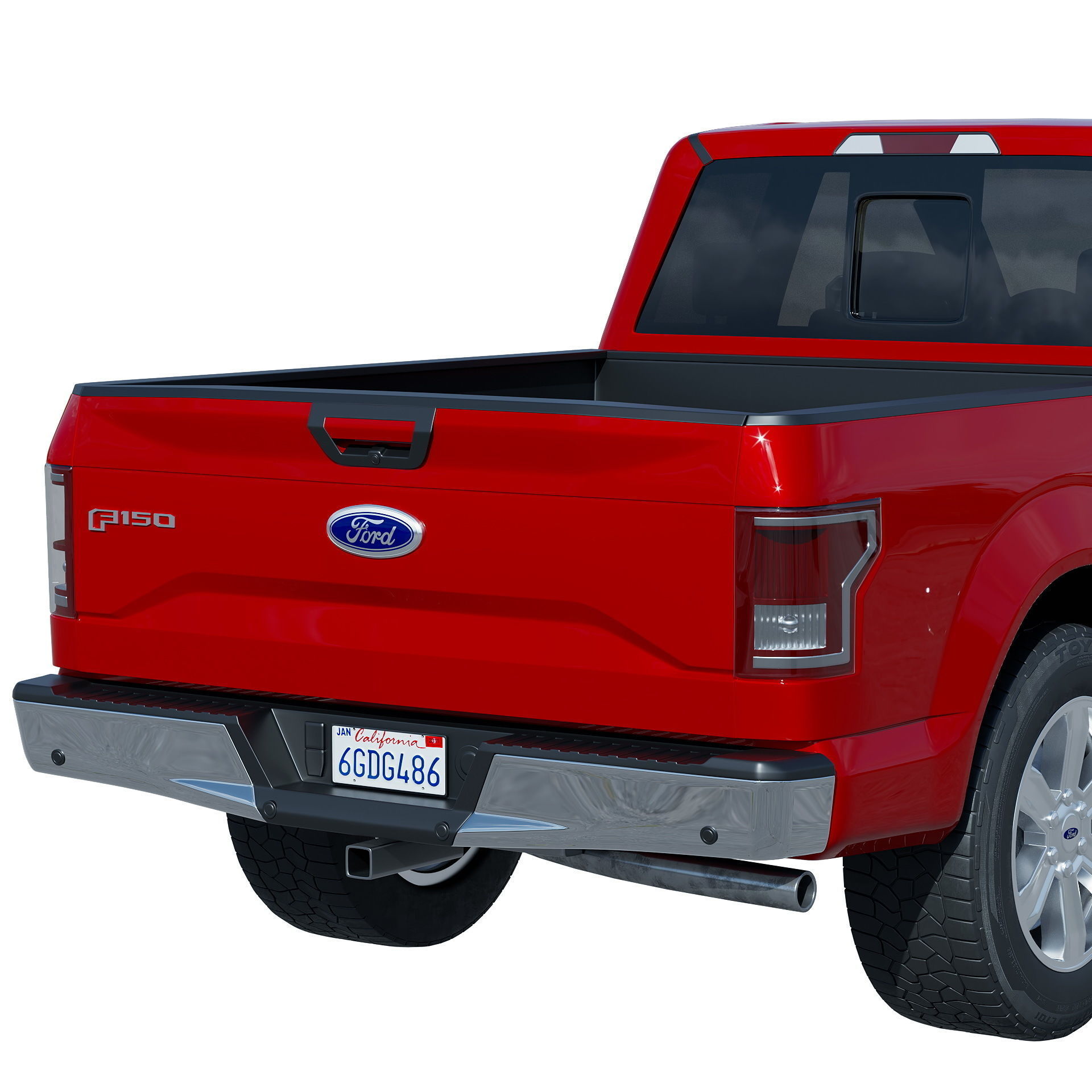 Ford F150 XLT 2015 3D model_6
