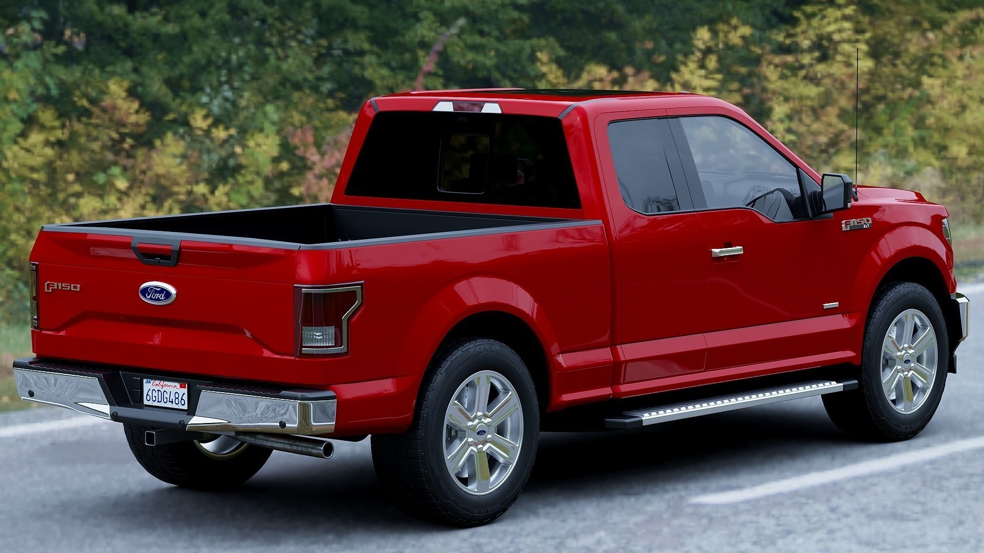 Ford F150 XLT 2015 3D model_8