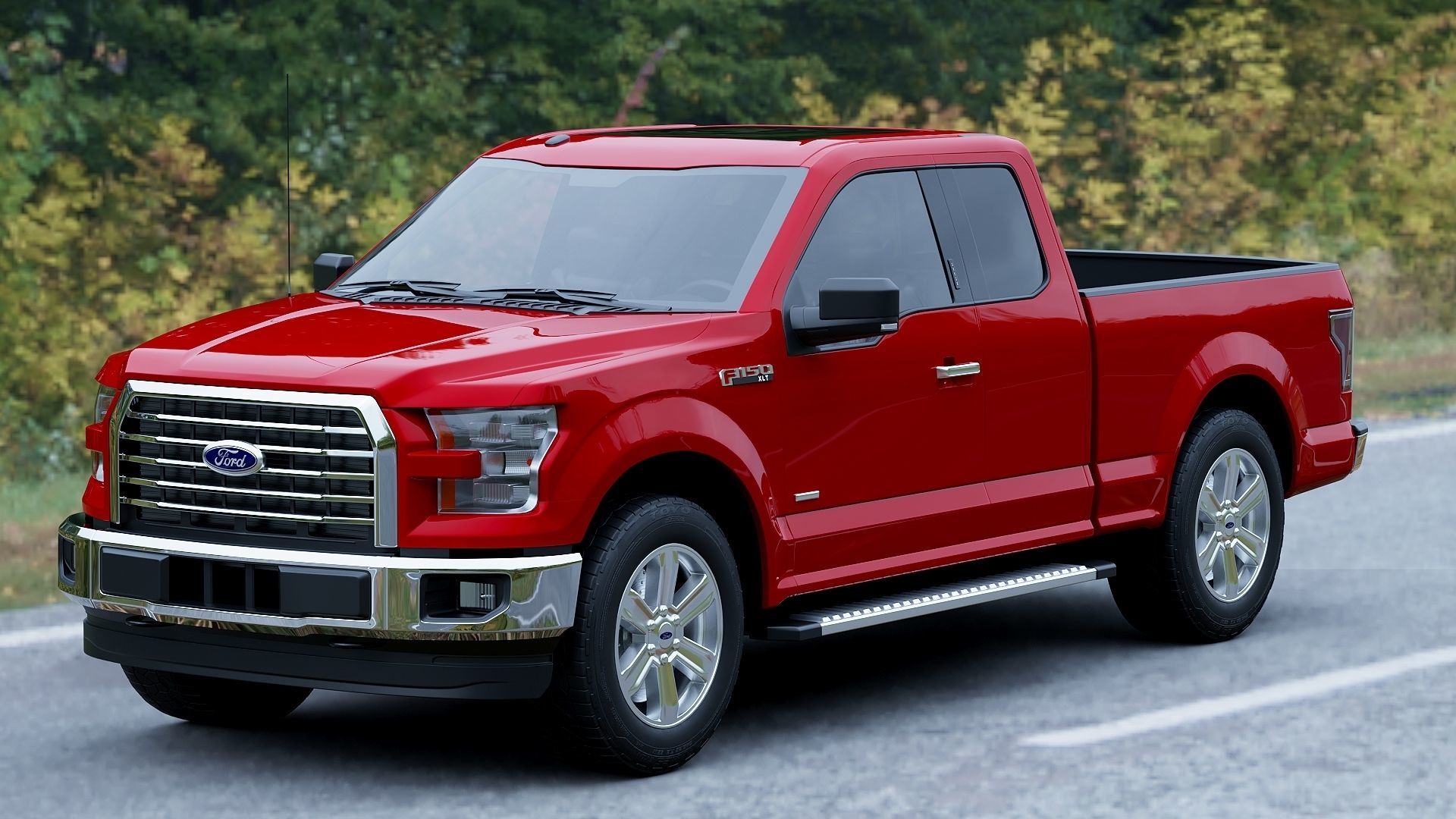Ford F150 XLT 2015 3D model_7