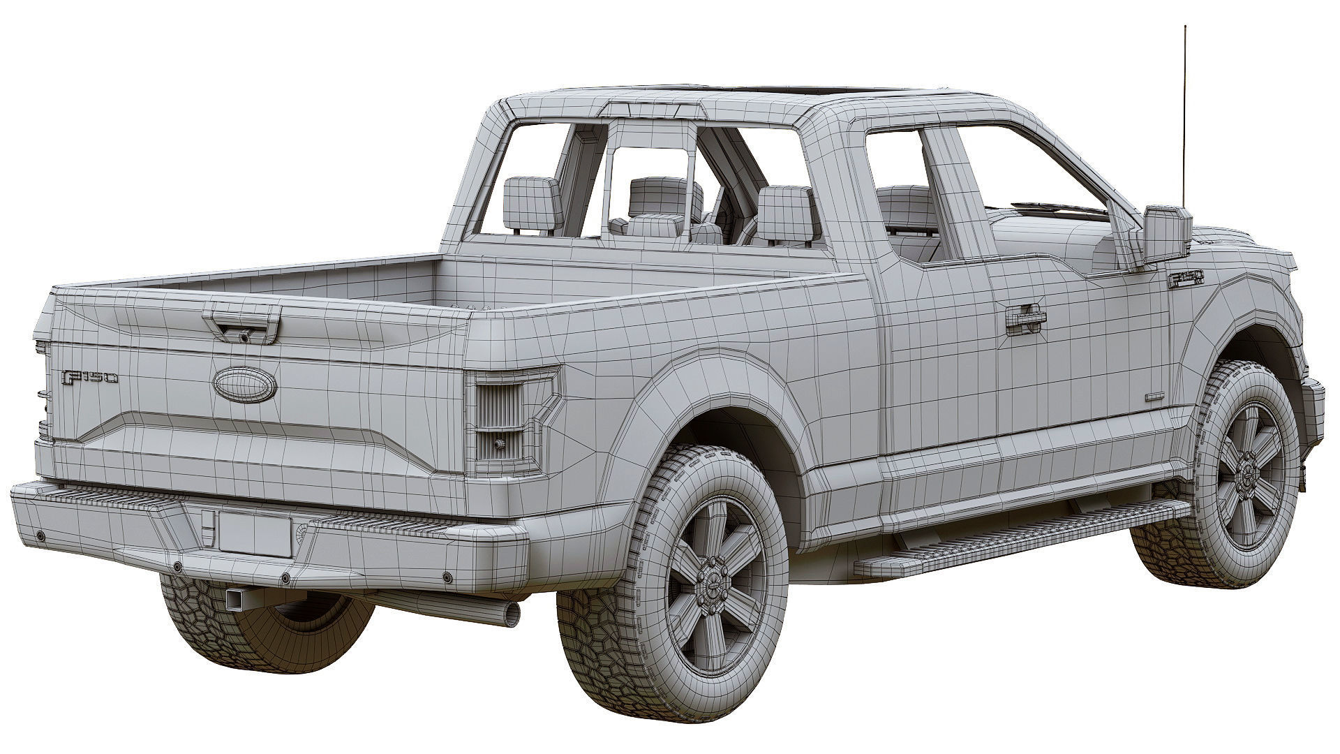 Ford F150 XLT 2015 3D model_10