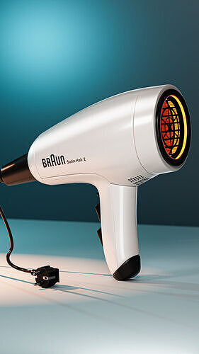 hair dryer concept 3D model