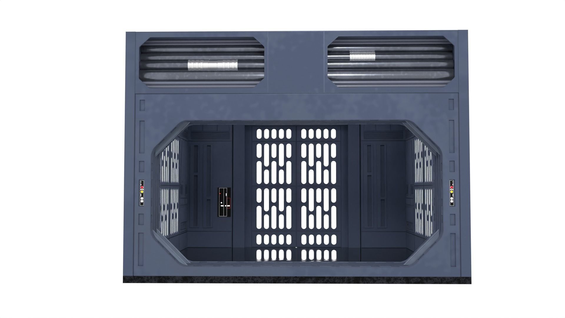 Set 1a - Death Star Vader vs Obi-Wan 1-18 scale Hasbro Kenner 3D Model Collection_3