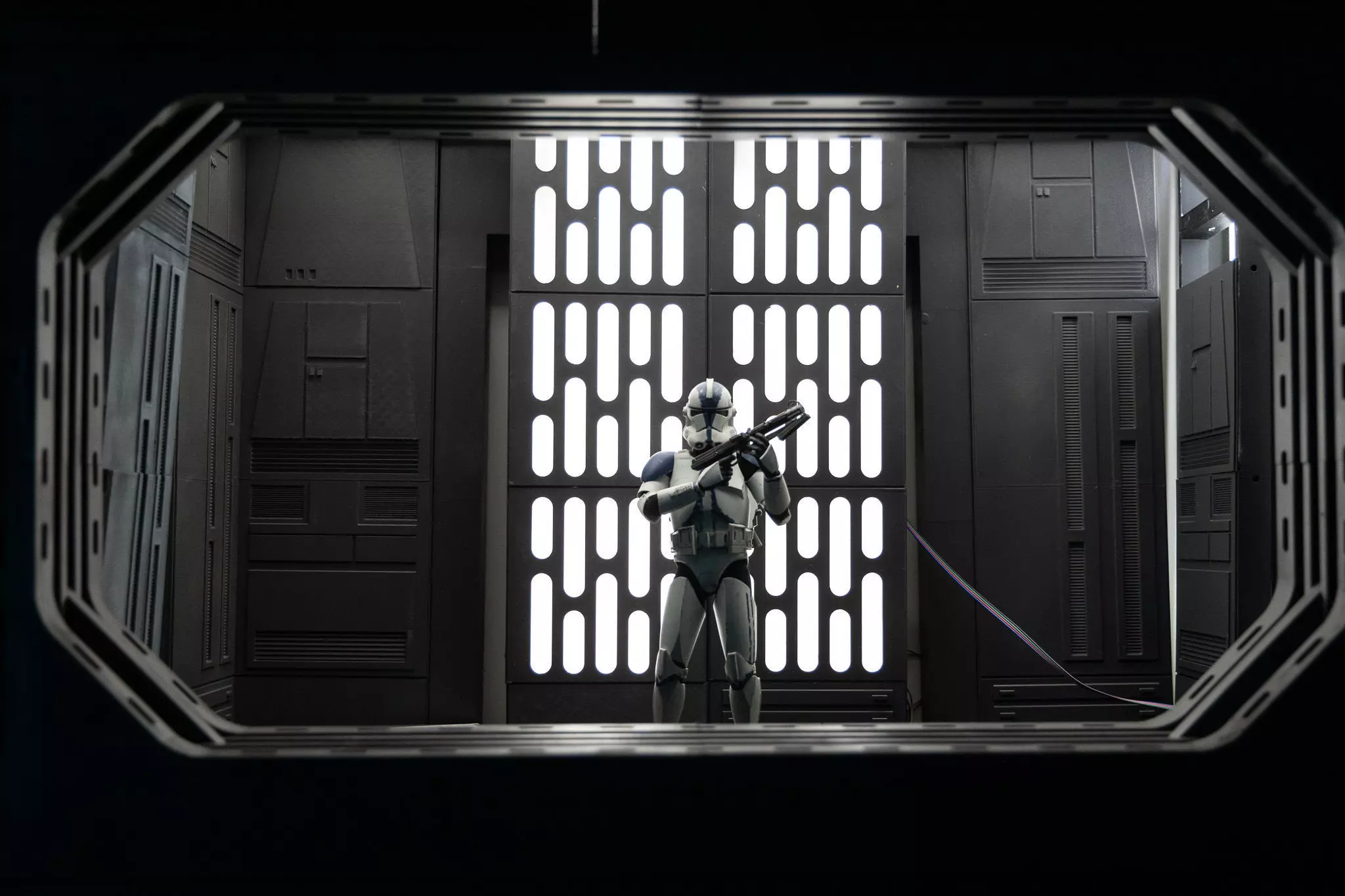 Set 1a - Death Star Vader vs Obi-Wan 1-18 scale Hasbro Kenner 3D Model Collection_47
