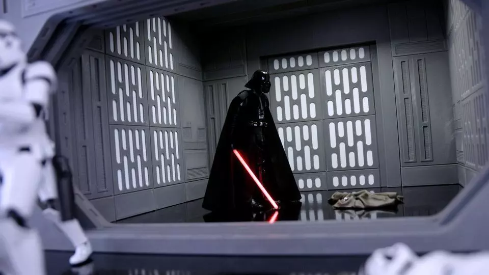 Set 1a - Death Star Vader vs Obi-Wan 1-18 scale Hasbro Kenner 3D Model Collection_51