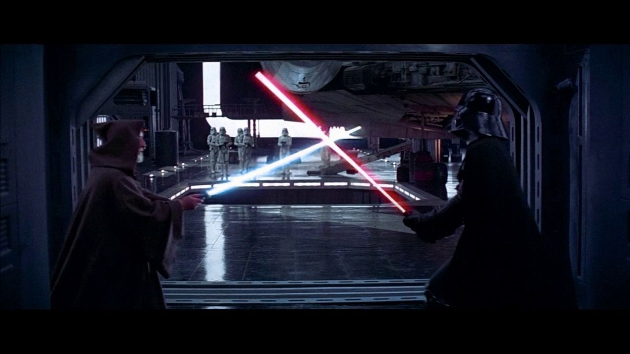 Set 1a - Death Star Vader vs Obi-Wan 1-18 scale Hasbro Kenner 3D Model Collection_20