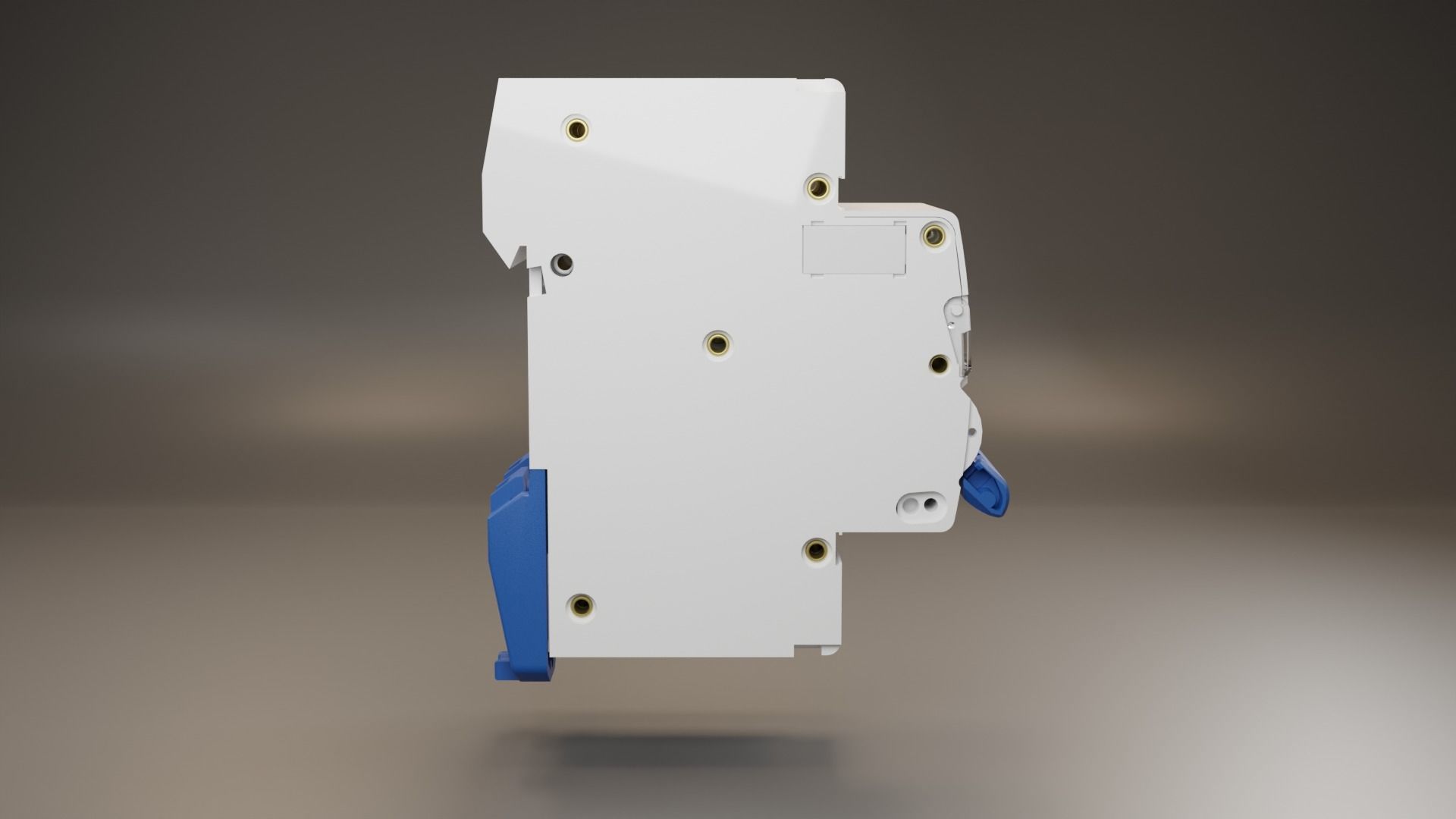 Electrical part 2pole Miniature Circuit Breaker 3D model_7