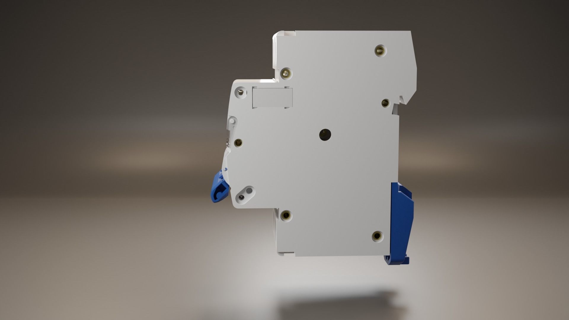 Electrical part 2pole Miniature Circuit Breaker 3D model_5