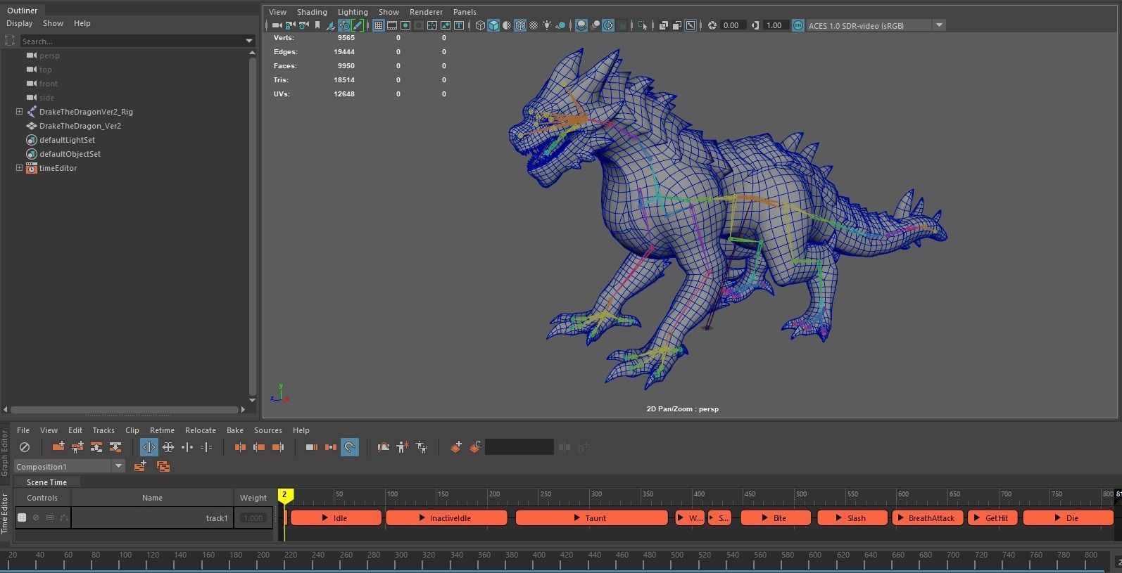 Drake The Dragon - Wingless Dragon - Ver 2024 Low-poly 3D model_9