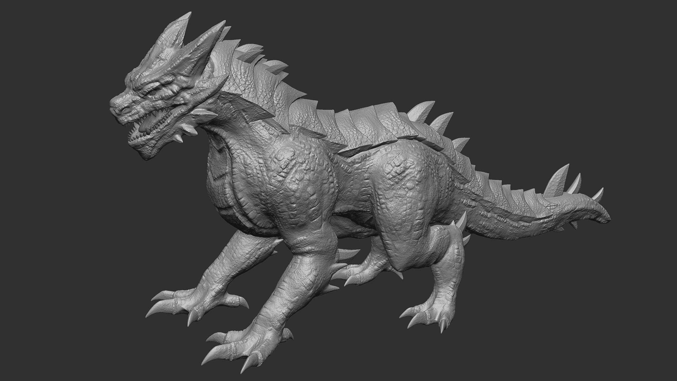 Drake The Dragon - Wingless Dragon - Ver 2024 Low-poly 3D model_19