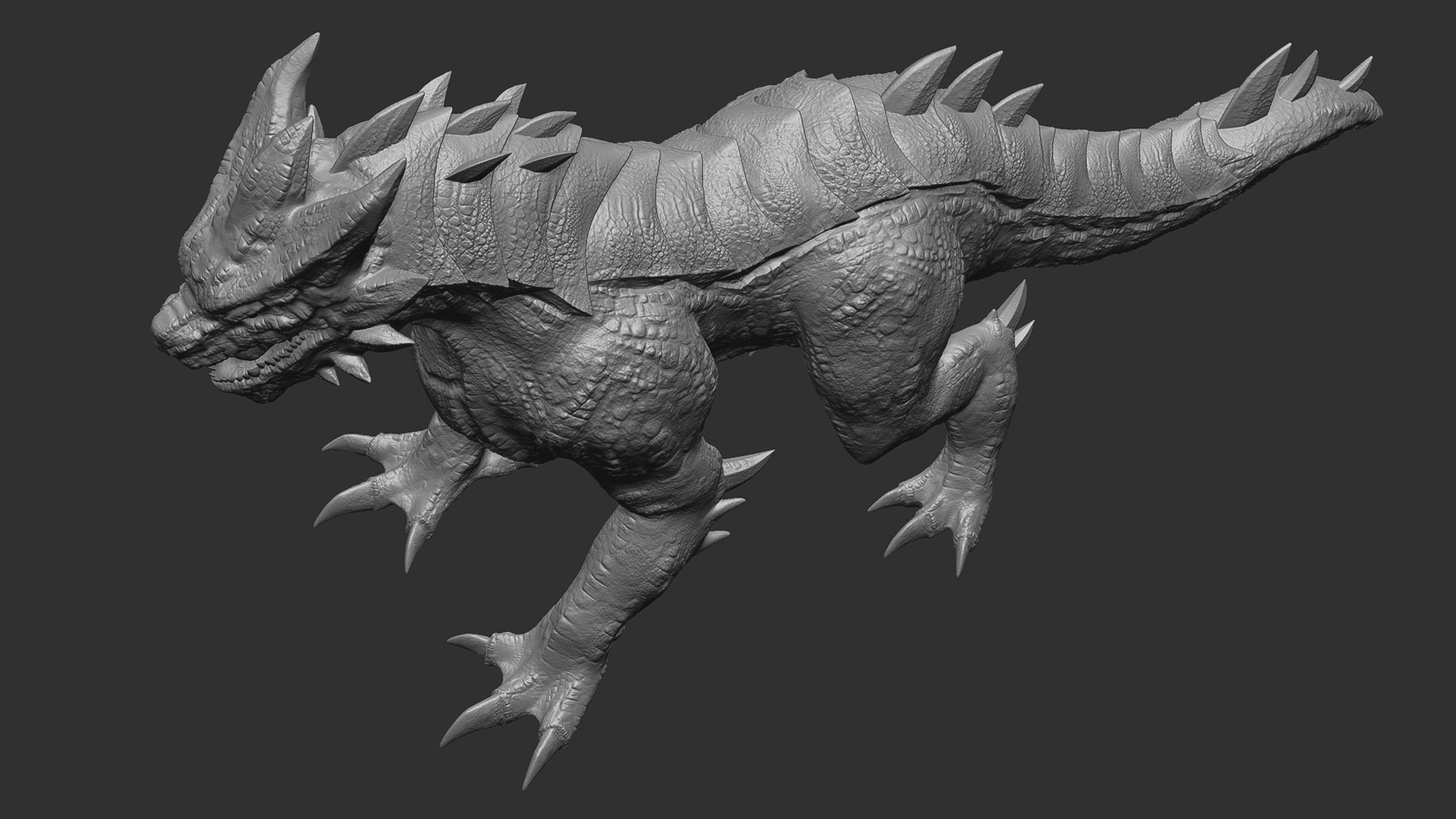 Drake The Dragon - Wingless Dragon - Ver 2024 Low-poly 3D model_6