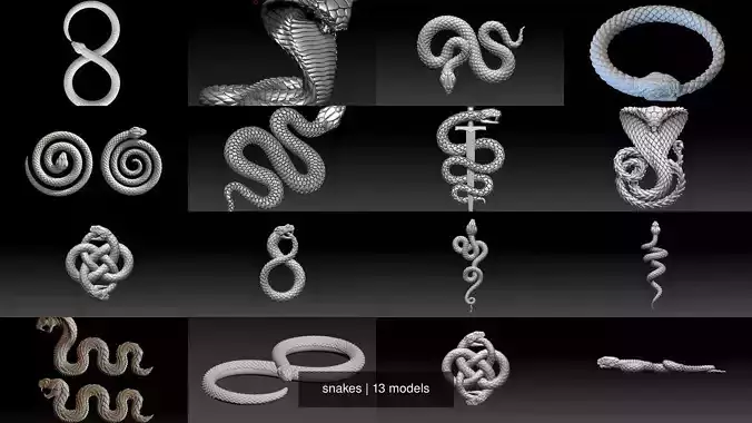 snakes 3D Model Collection