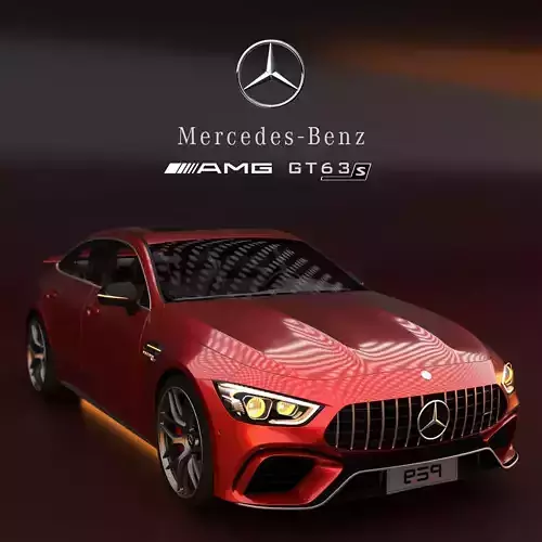 Mercedes Benz AMG GT 63s Detailed 3D model 3D model