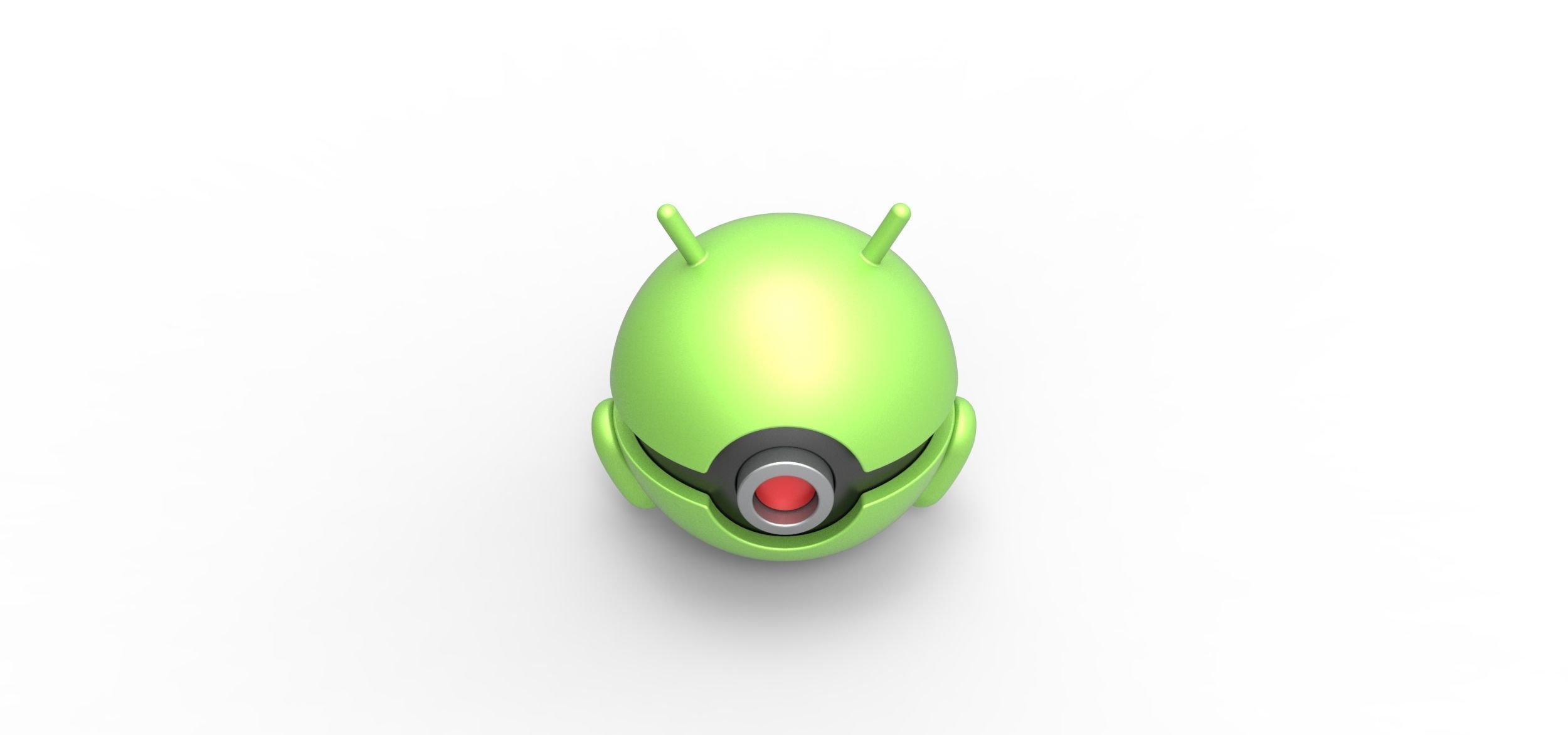 Android orb 3D print model_3