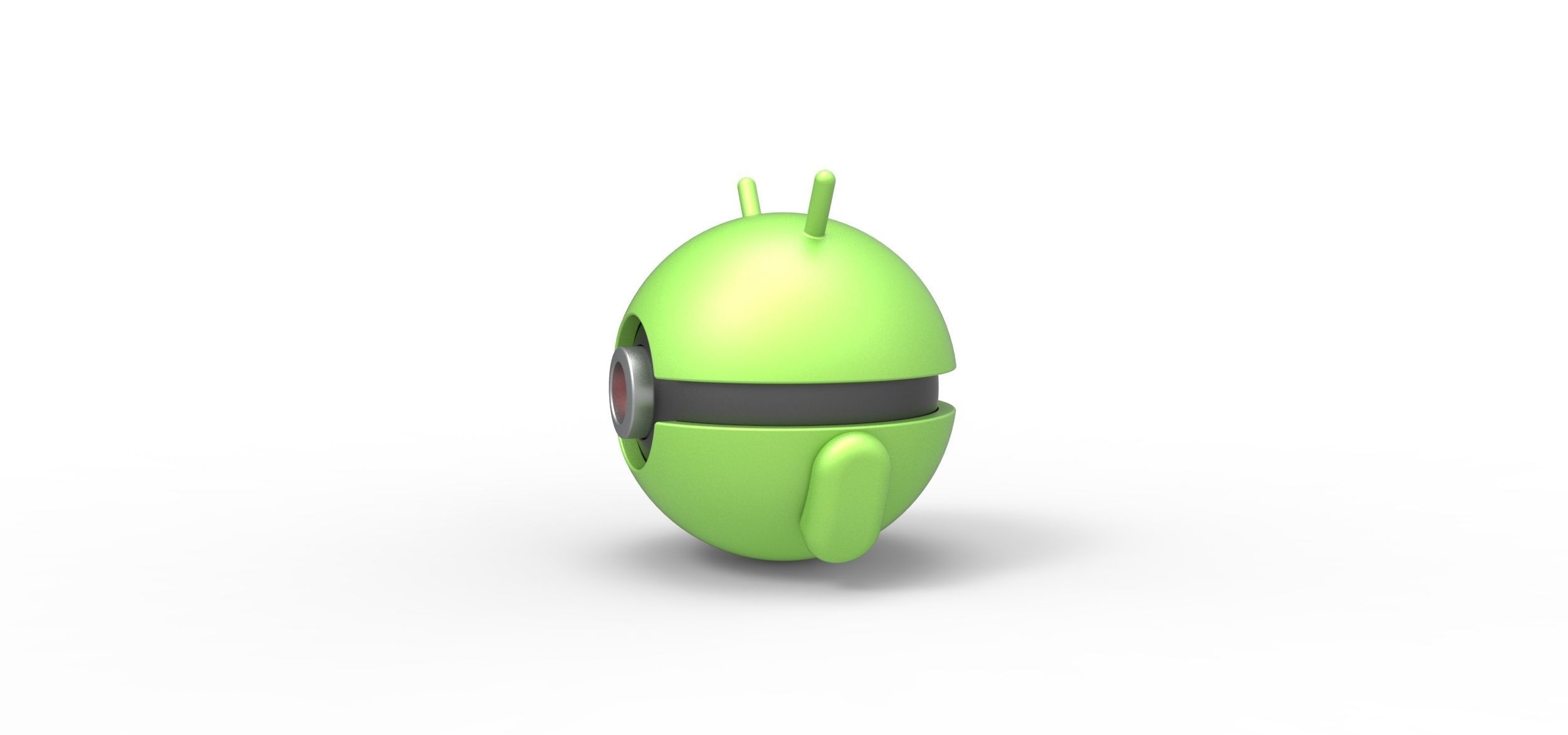 Android orb 3D print model_5