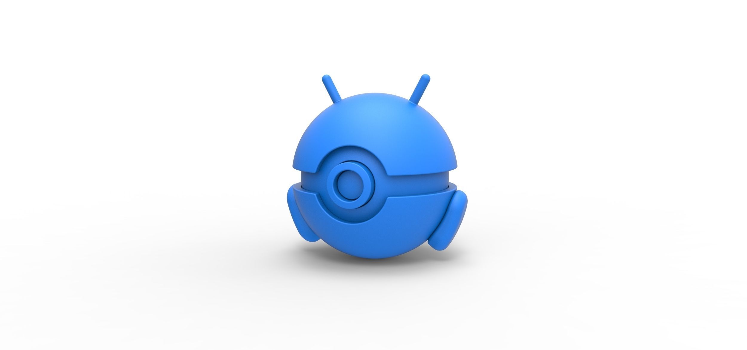 Android orb 3D print model_9