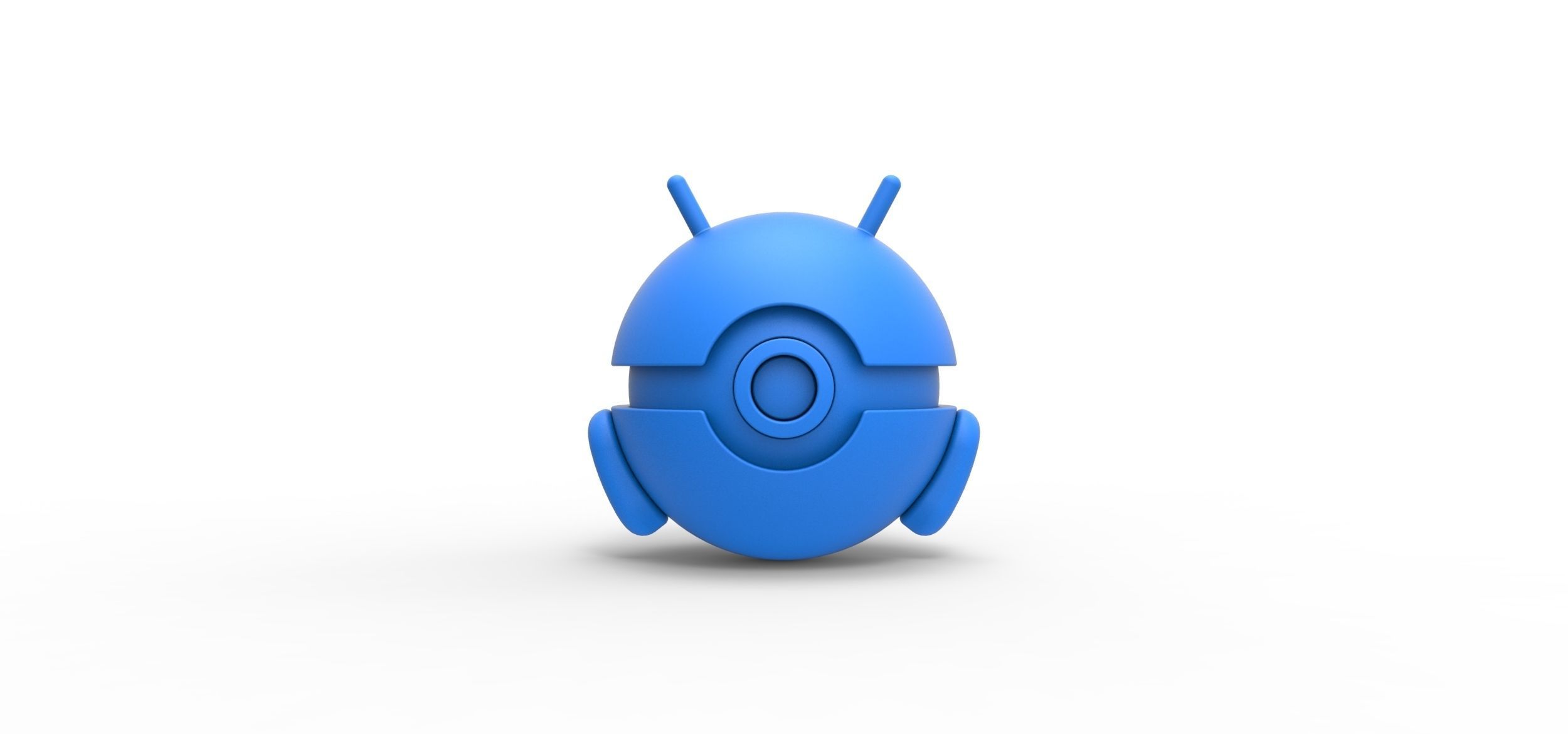 Android orb 3D print model_11