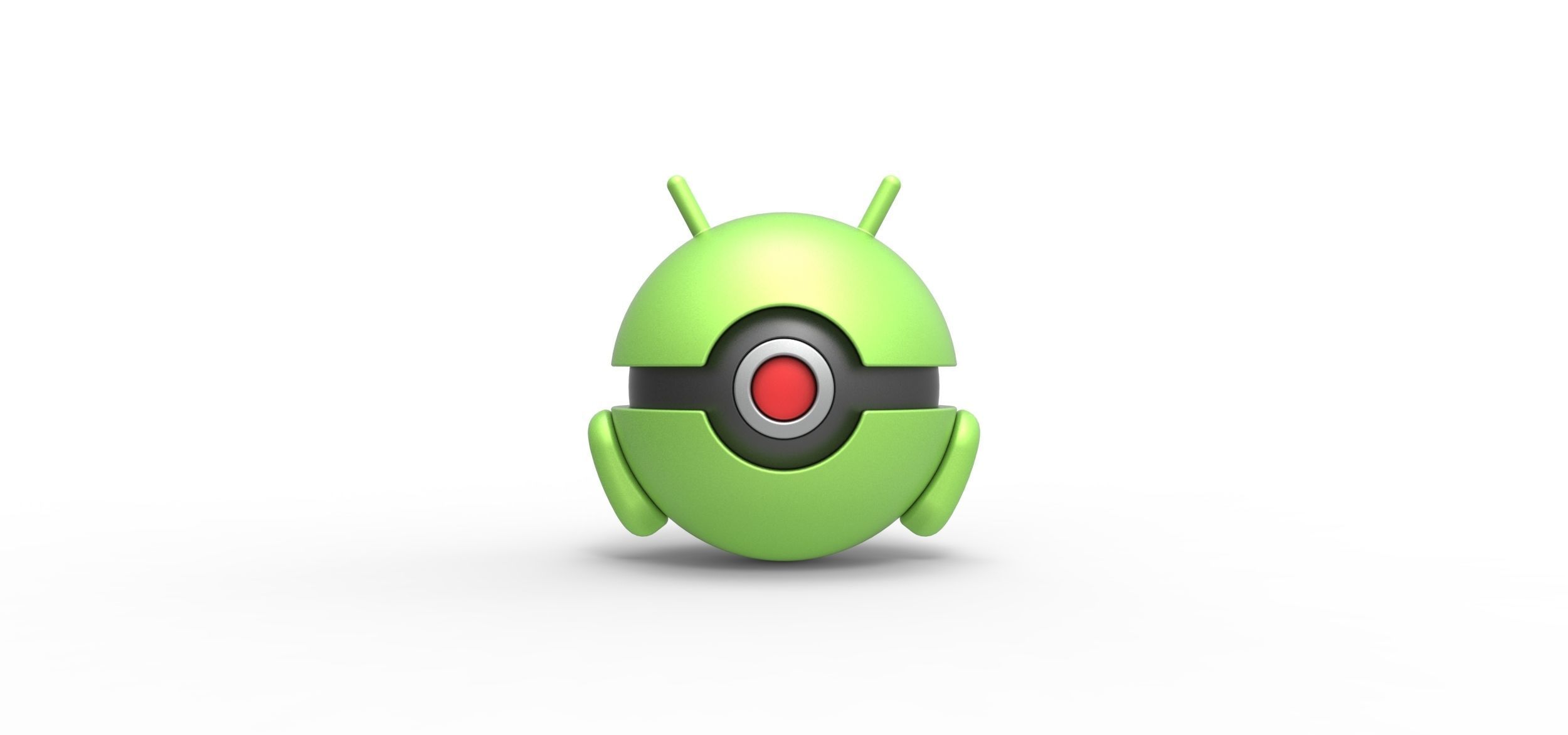 Android orb 3D print model_2