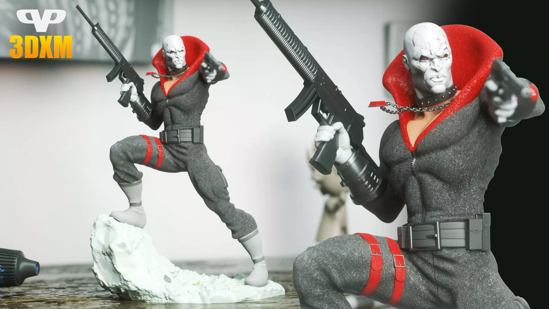 Destro STL for 3D Printing 3DXM ChibiSTL 3D print model_0