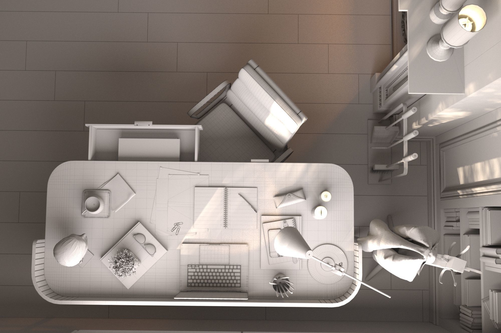 Dark study 3D model_7