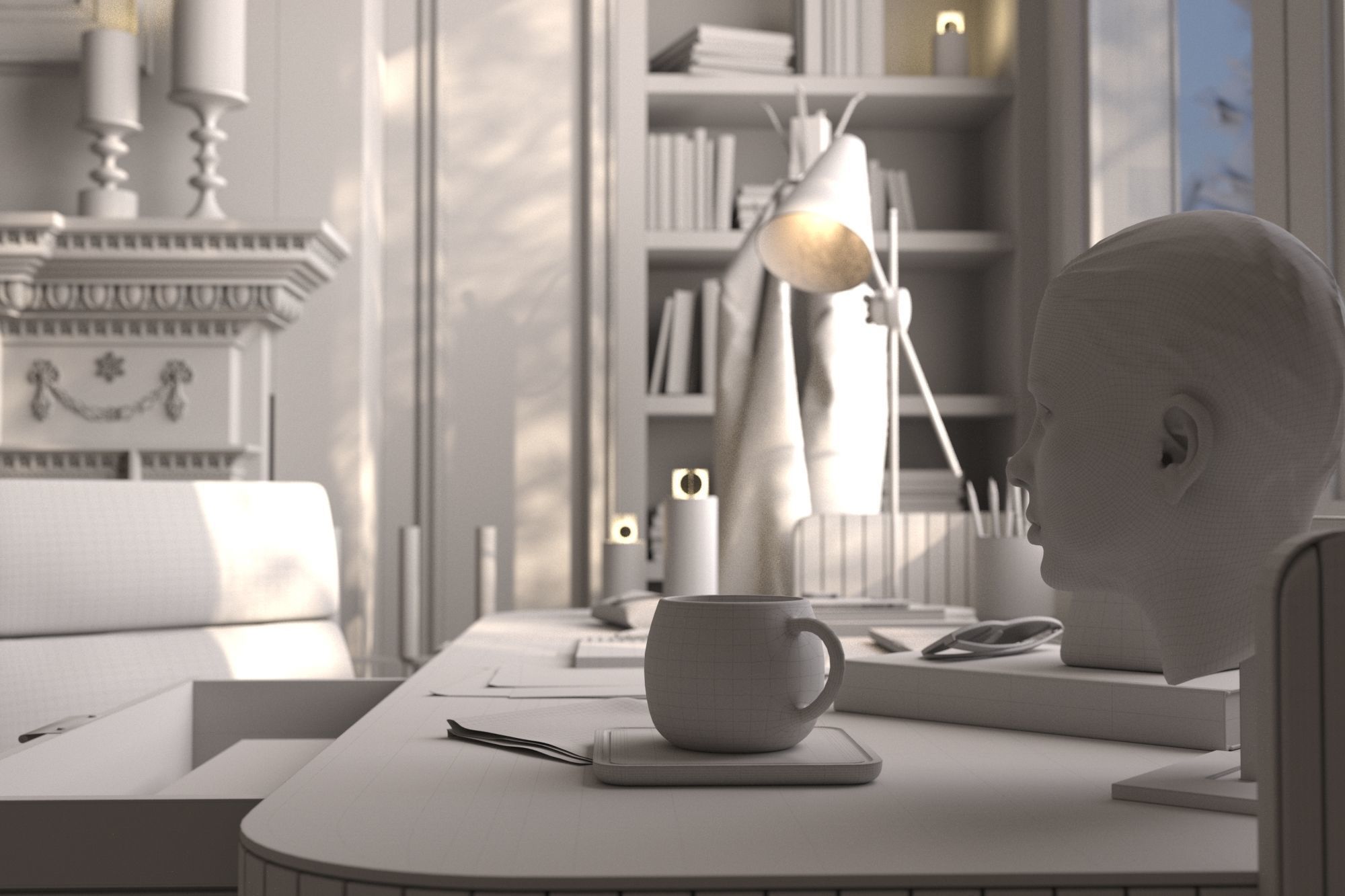 Dark study 3D model_11