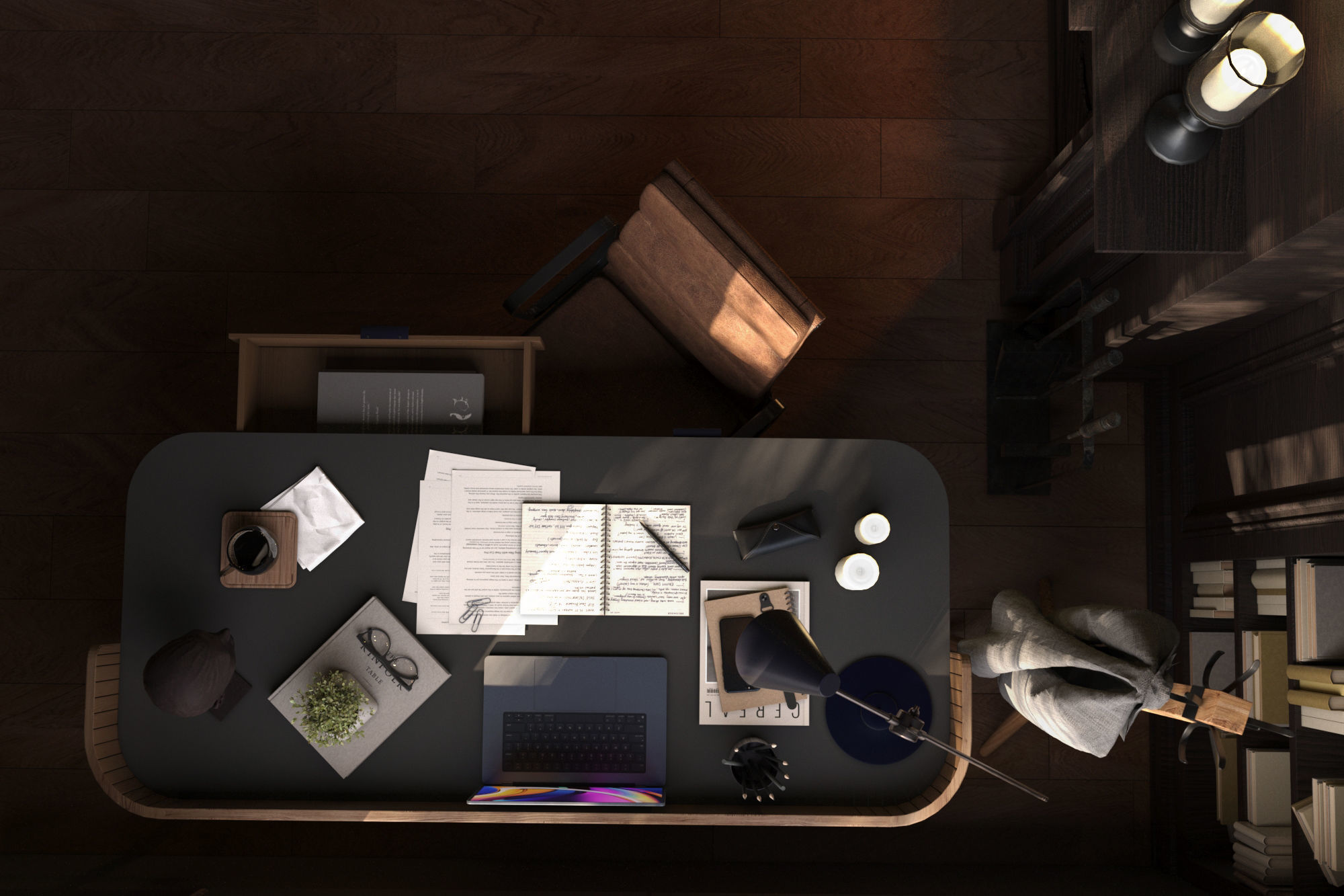 Dark study 3D model_1