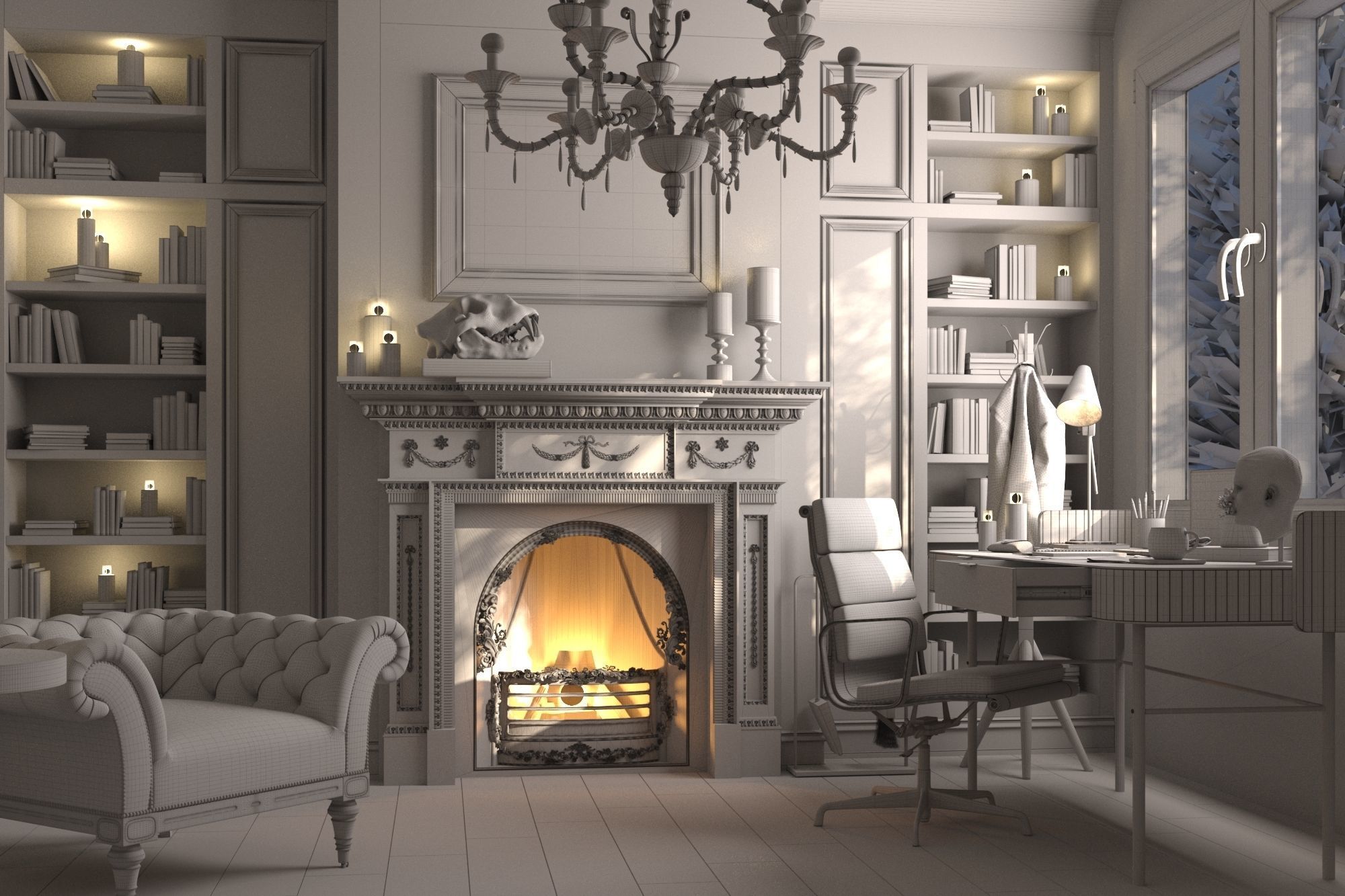 Dark study 3D model_9