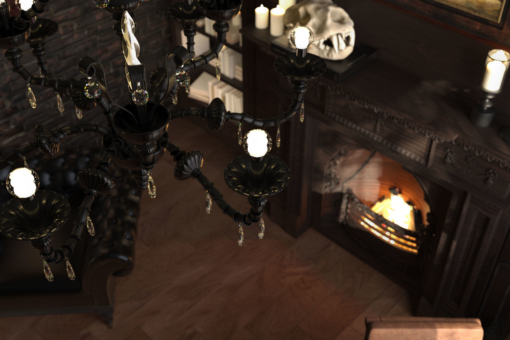 Dark study 3D model_4