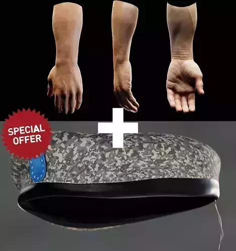 Military Kit Hand and Beret 