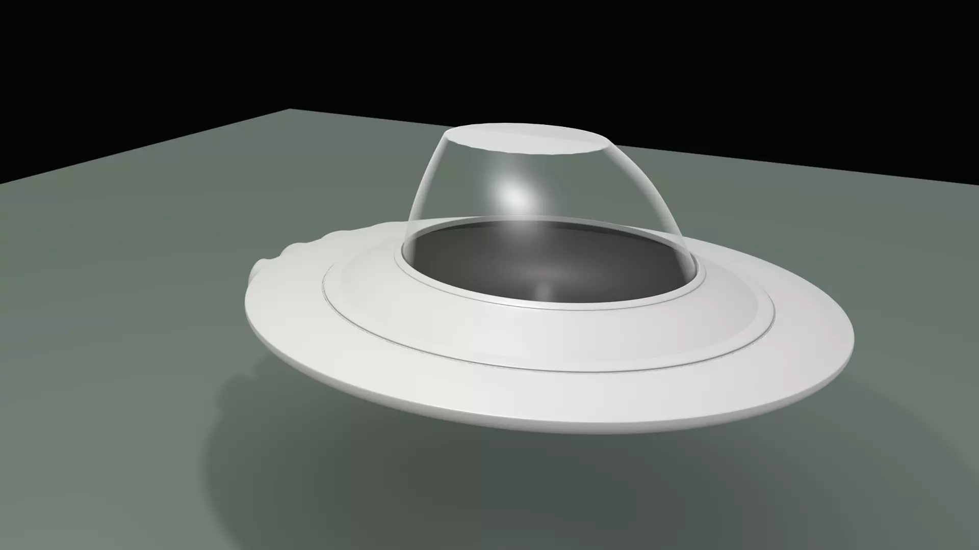 UFO Blender Low-poly 3D model_0