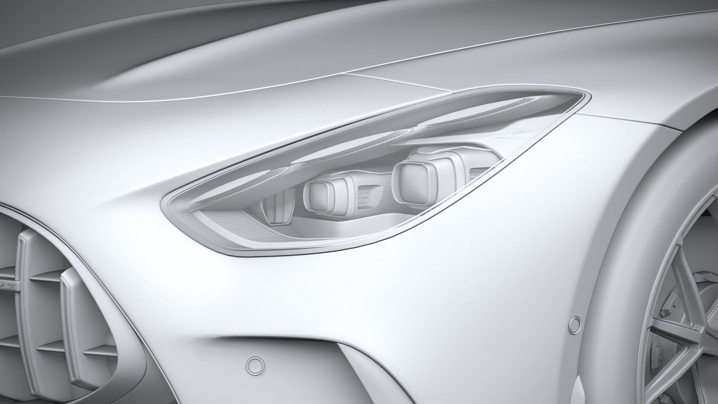 Mercedes-Benz AMG GT Coupe 2024 3D model_23