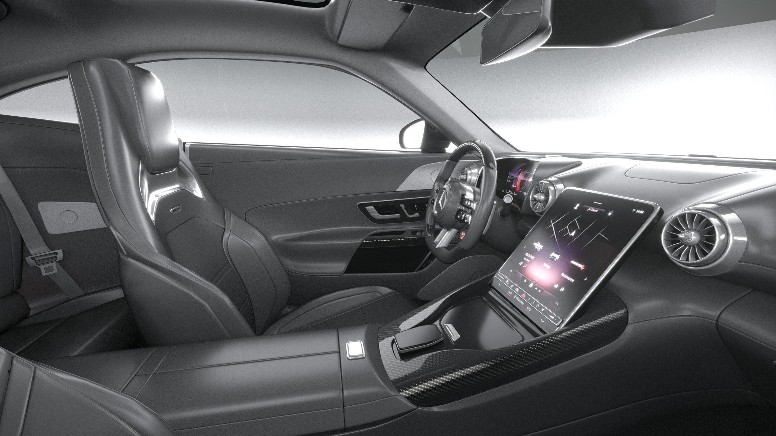 Mercedes-Benz AMG GT Coupe 2024 3D model_28