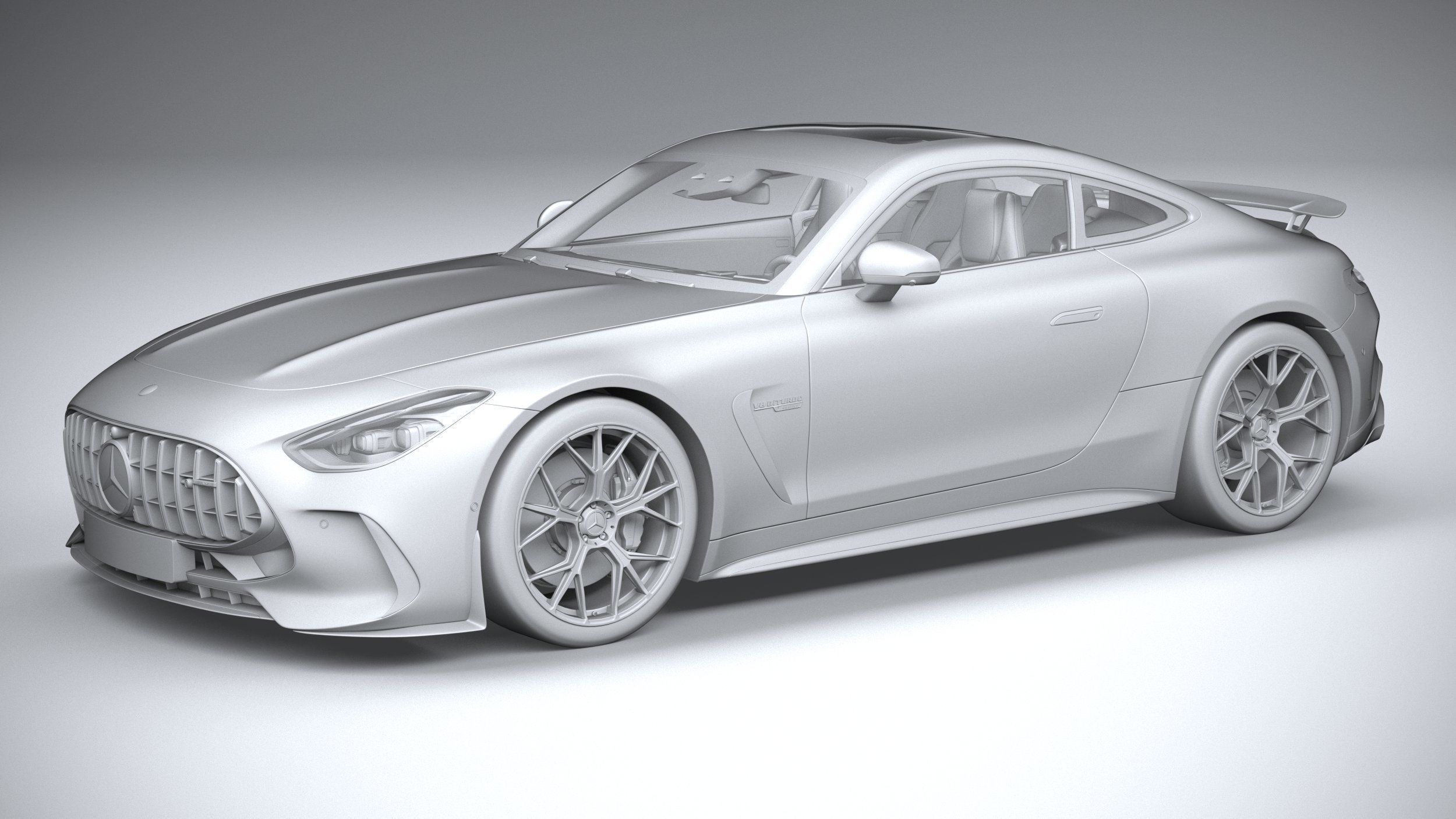 Mercedes-Benz AMG GT Coupe 2024 3D model_19