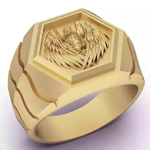 Eagle silver gold jewelry printable 3D model