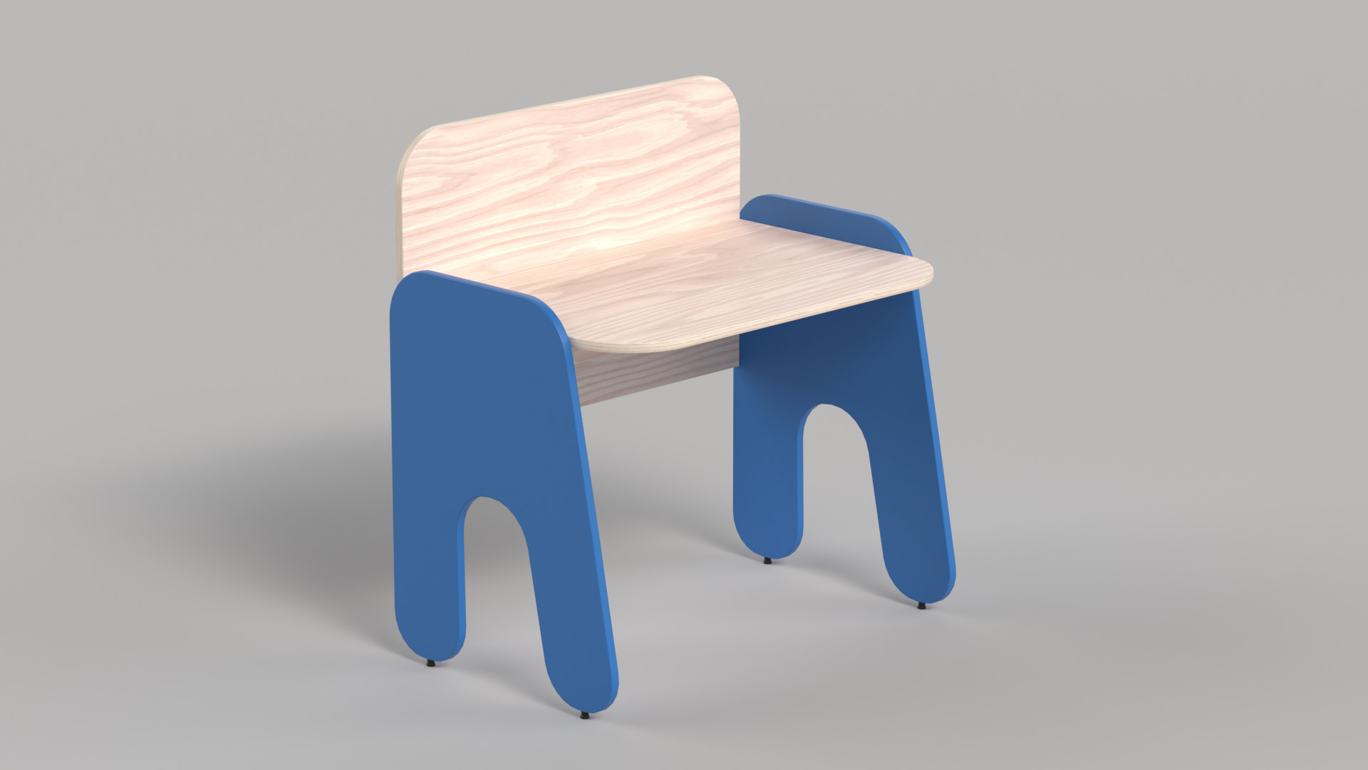 Table 10 Rockstar Kids Study Table Low-poly 3D model_1