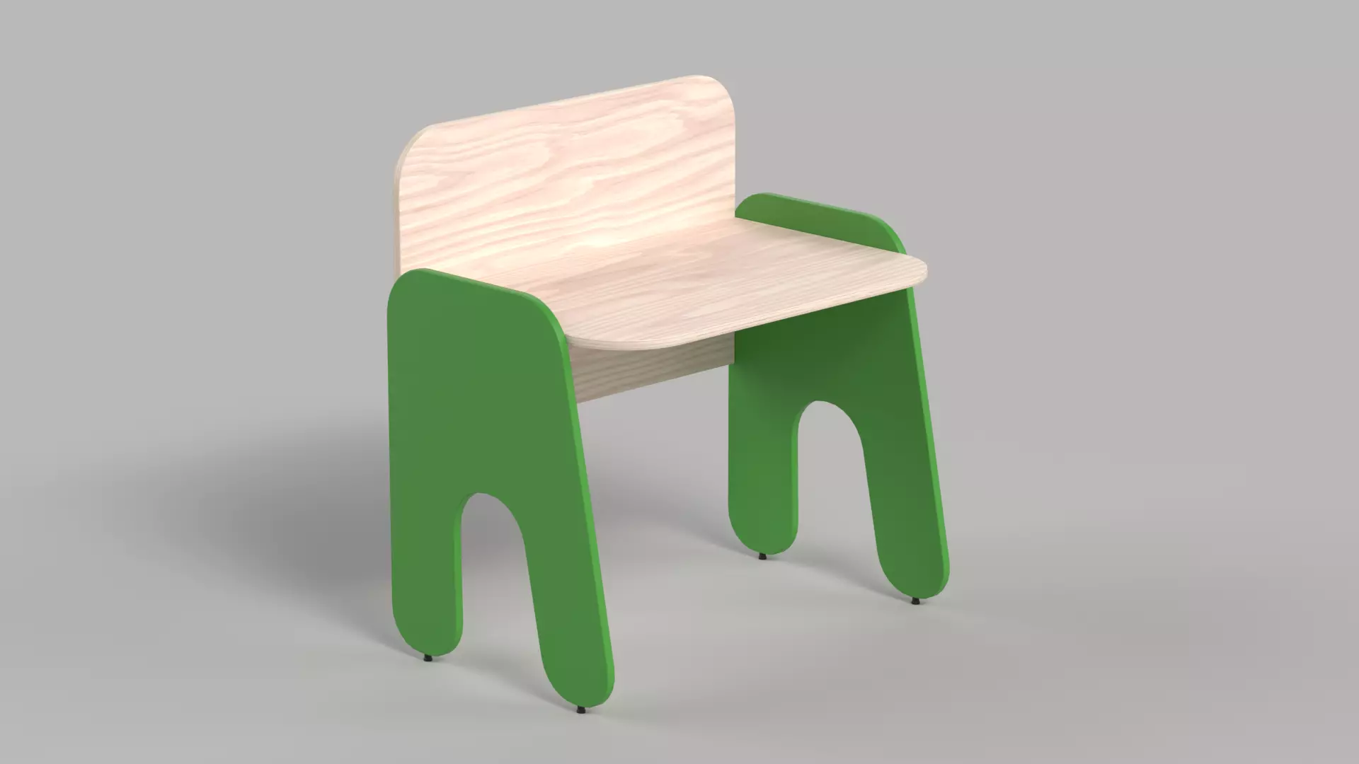 Table 10 Rockstar Kids Study Table Low-poly 3D model_0