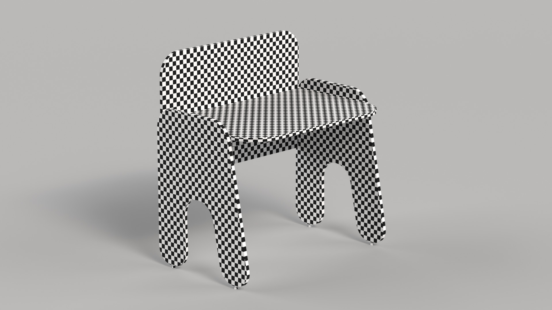 Table 10 Rockstar Kids Study Table Low-poly 3D model_6