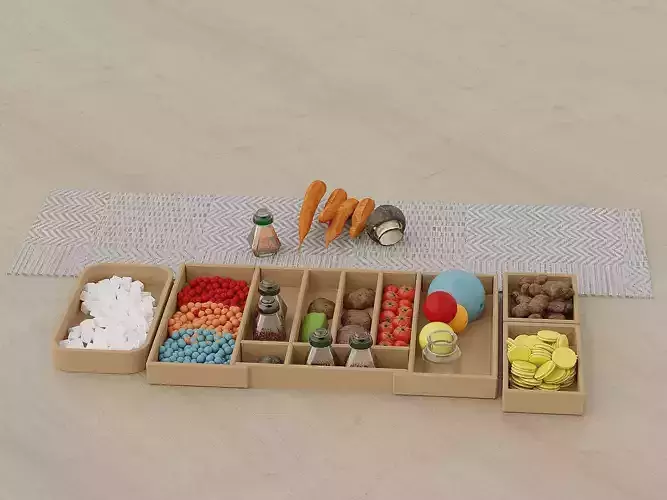 Loose Part Furniture Free 3D model