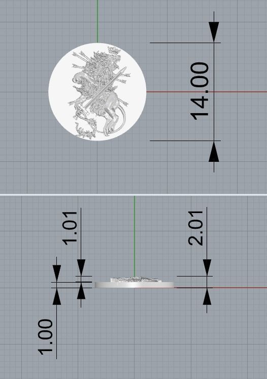  lion pendant 3D print model 3D print model_7