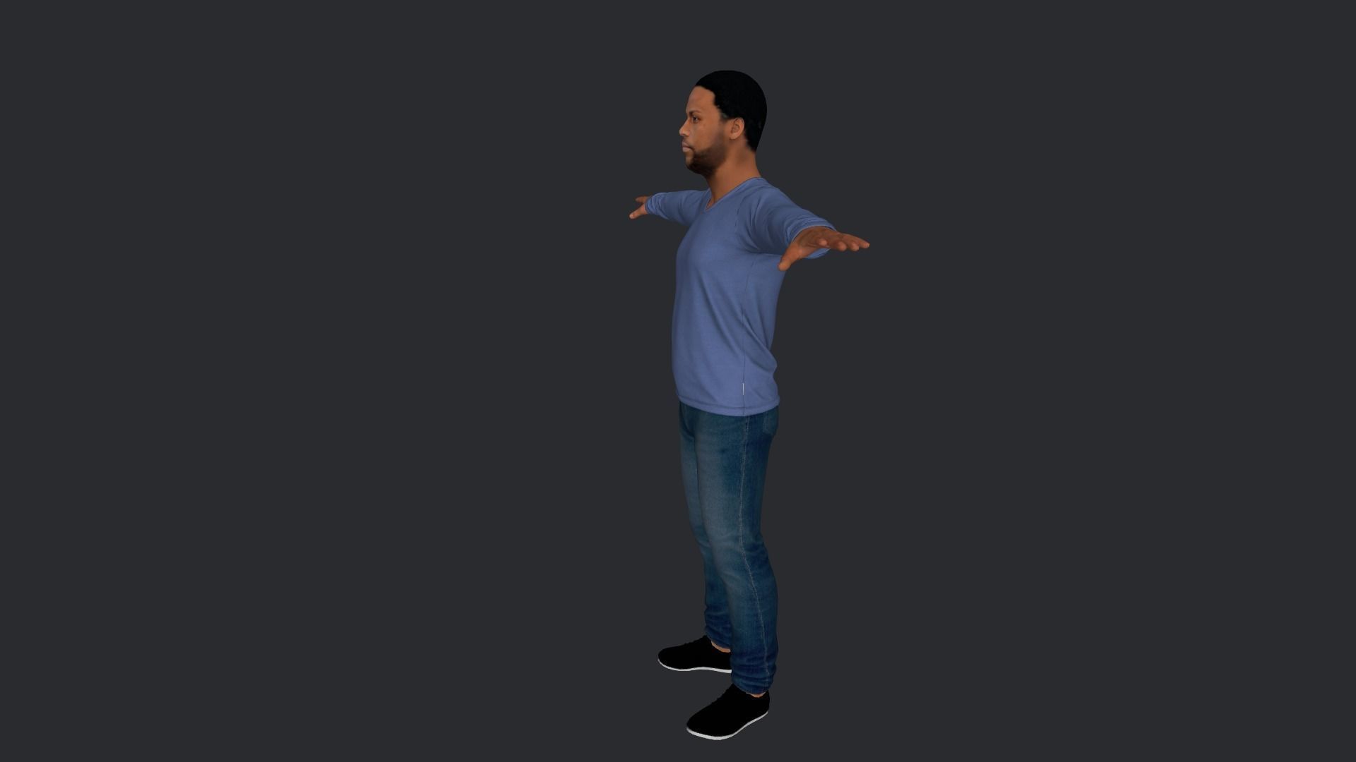Kevin Hart Hyper Realistic Full Body Rigged Character 3D model_19