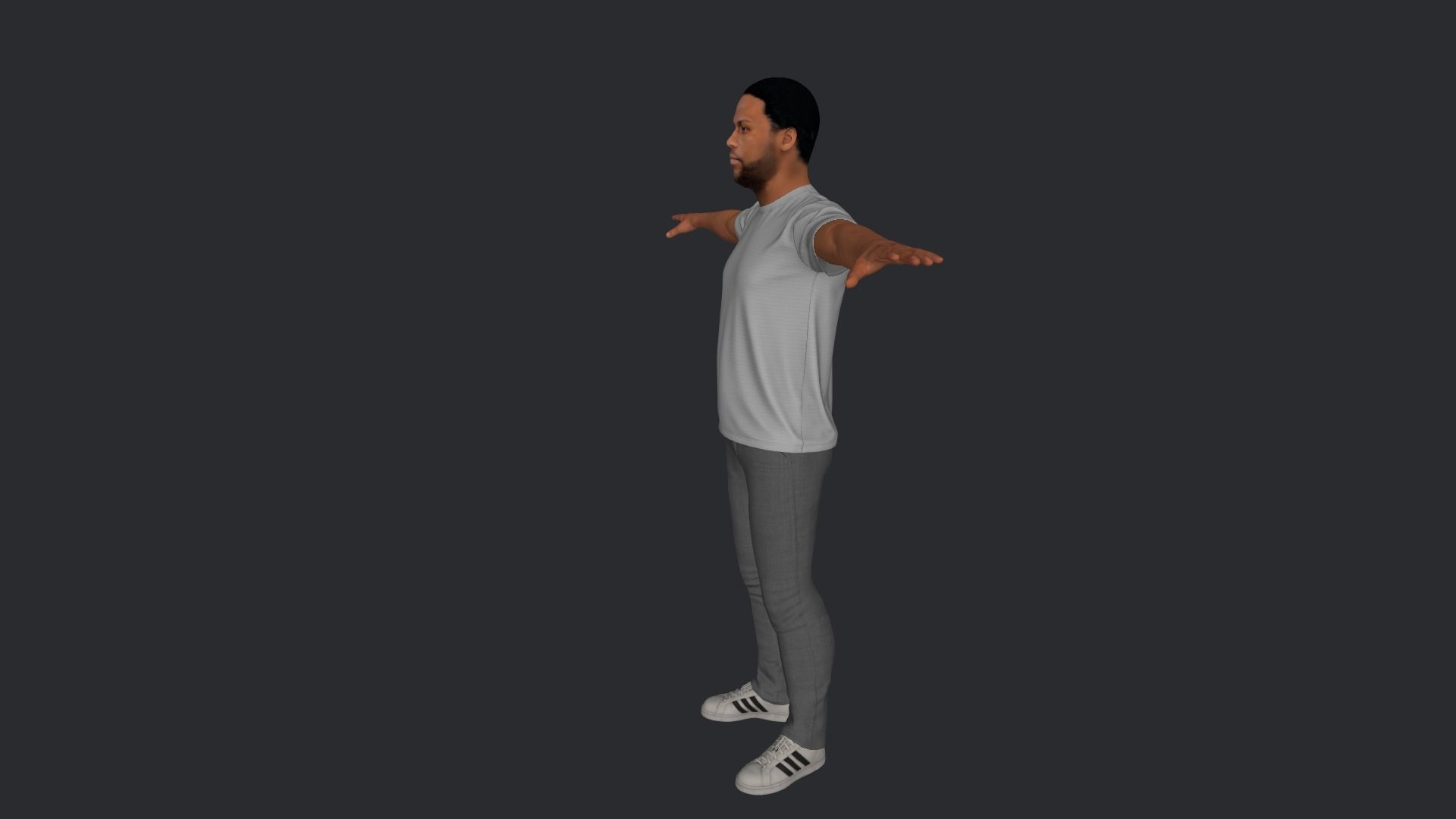 Kevin Hart Hyper Realistic Full Body Rigged Character 3D model_25