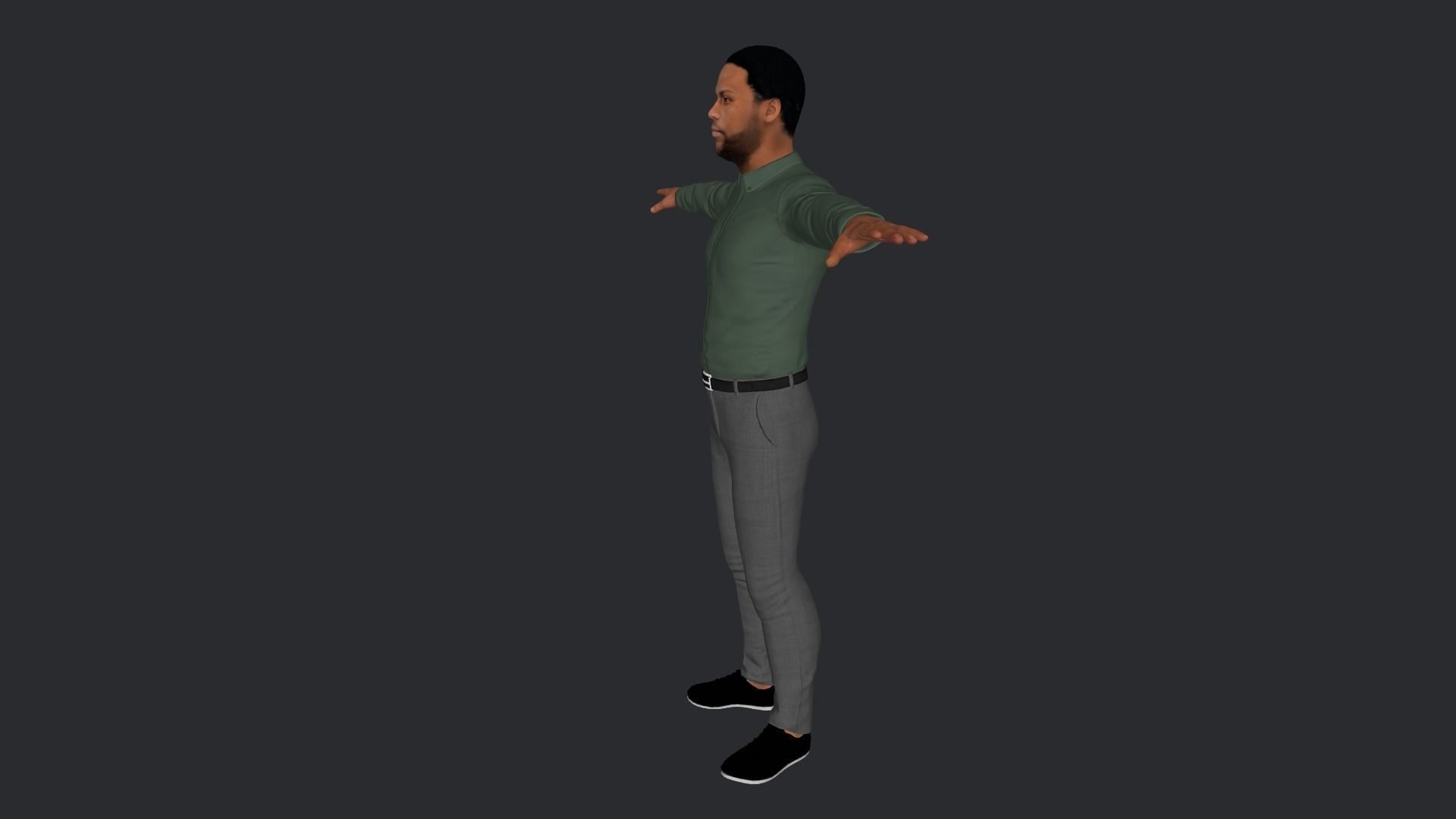 Kevin Hart Hyper Realistic Full Body Rigged Character 3D model_3