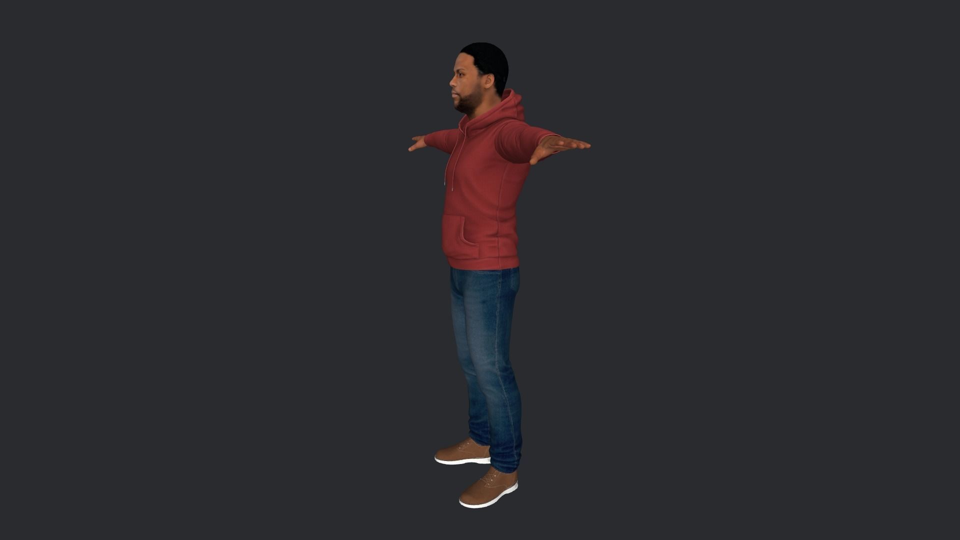 Kevin Hart Hyper Realistic Full Body Rigged Character 3D model_14