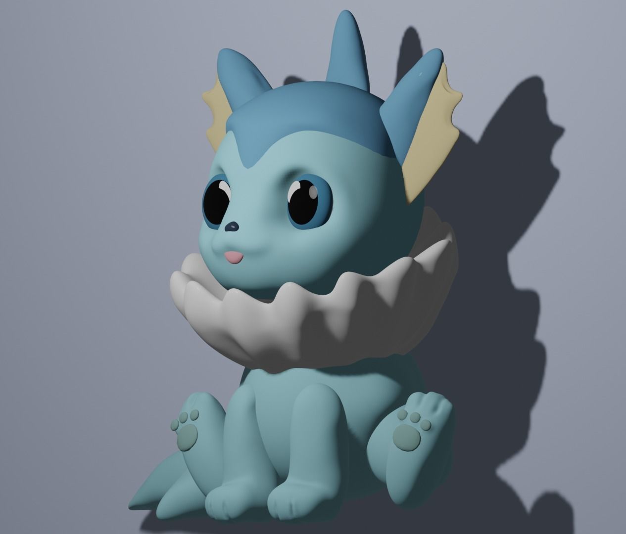 Pokemon Vaporeon 3D print model_1