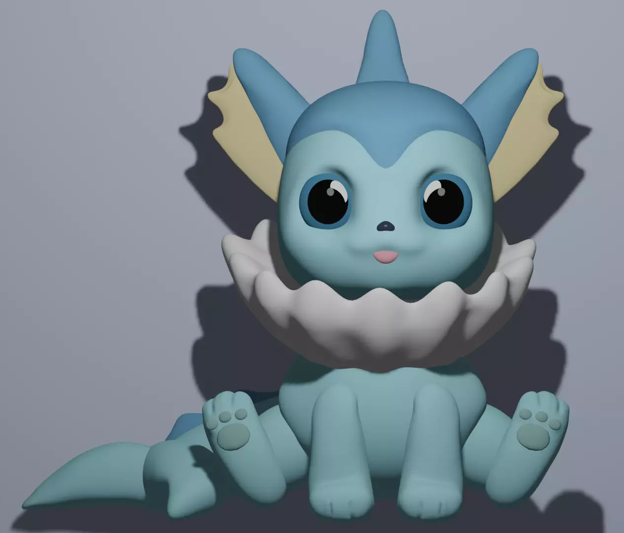 Pokemon Vaporeon 3D print model_0