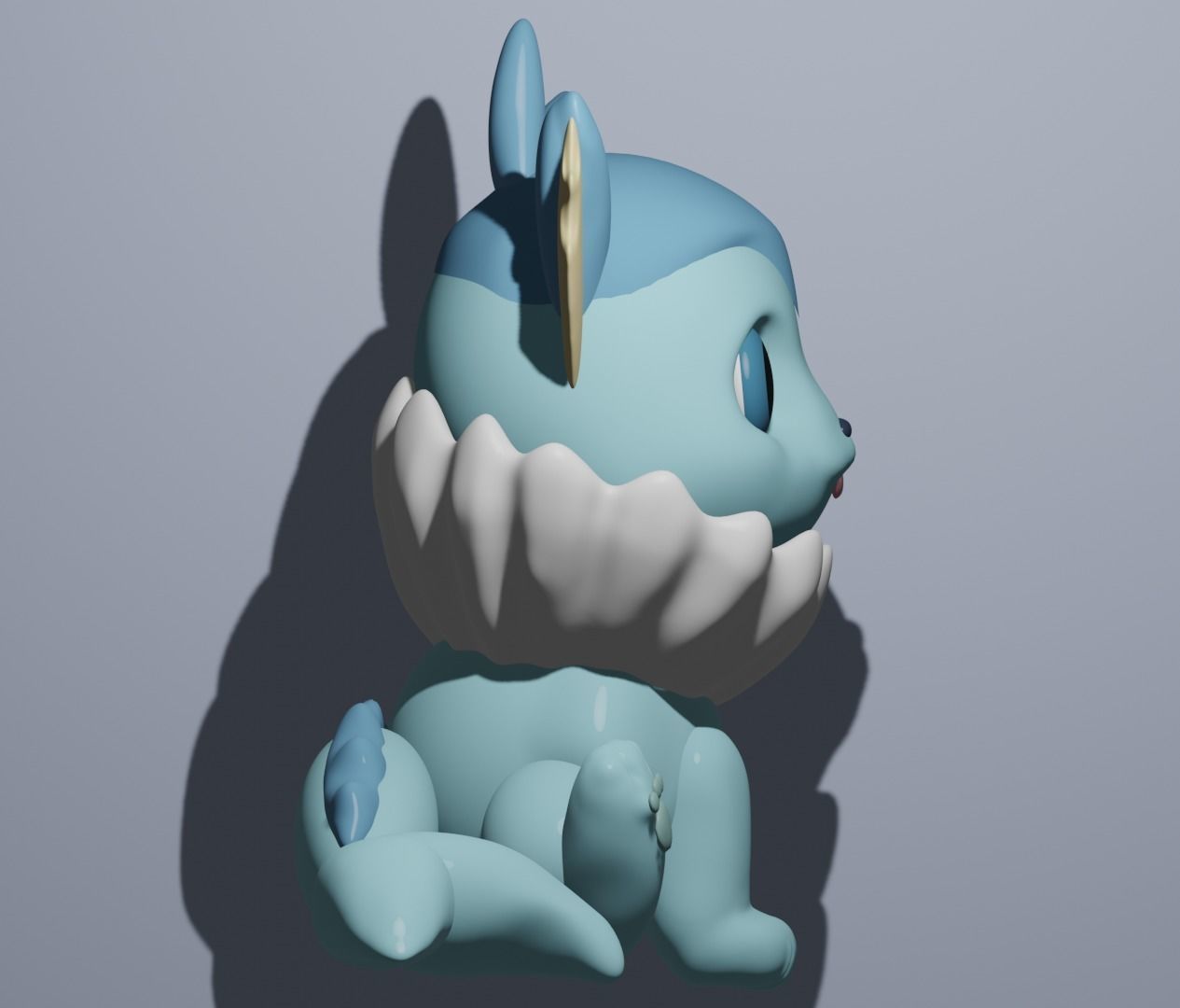 Pokemon Vaporeon 3D print model_4