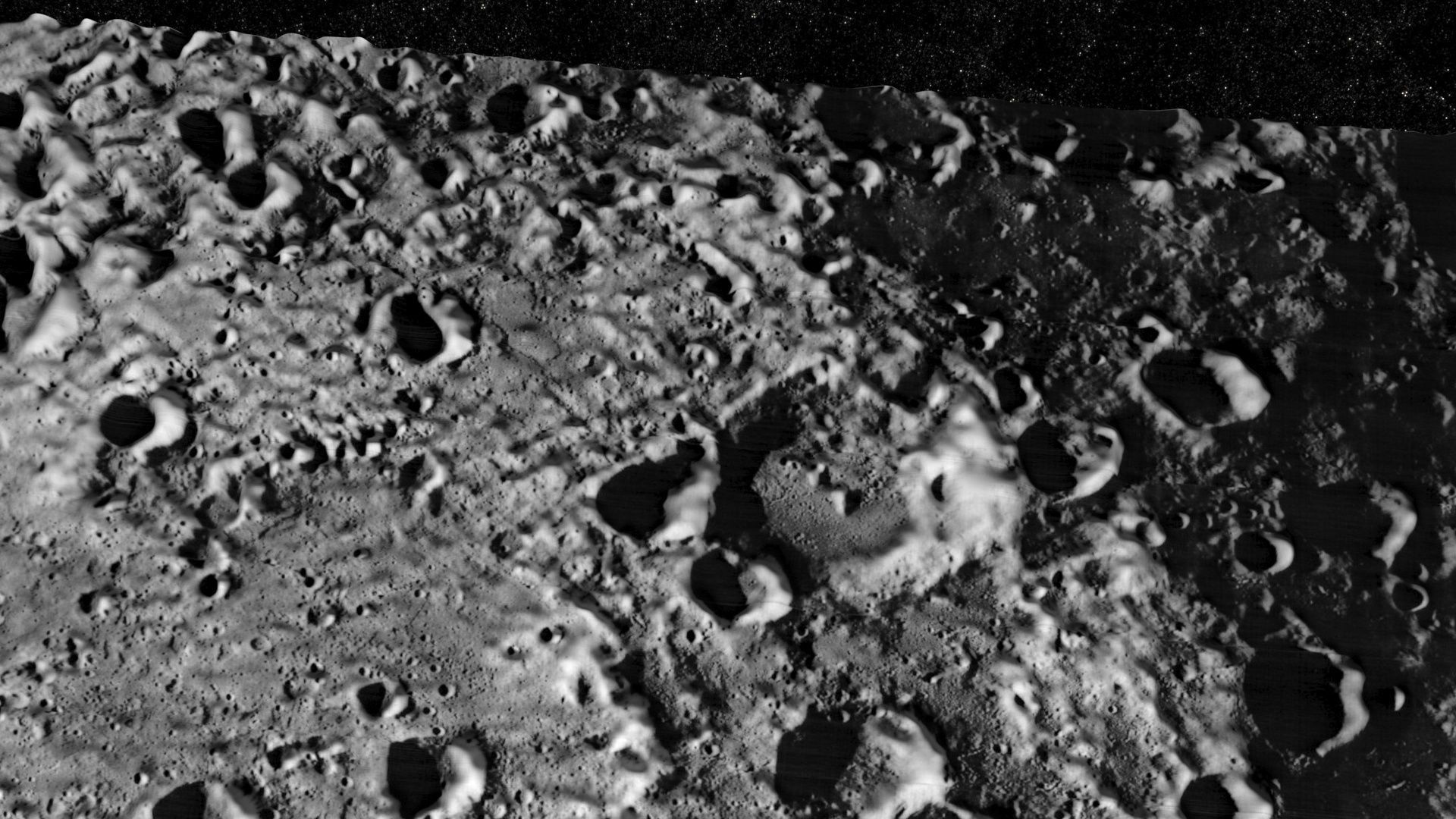 Korolev Lunar Crater 3D model_5