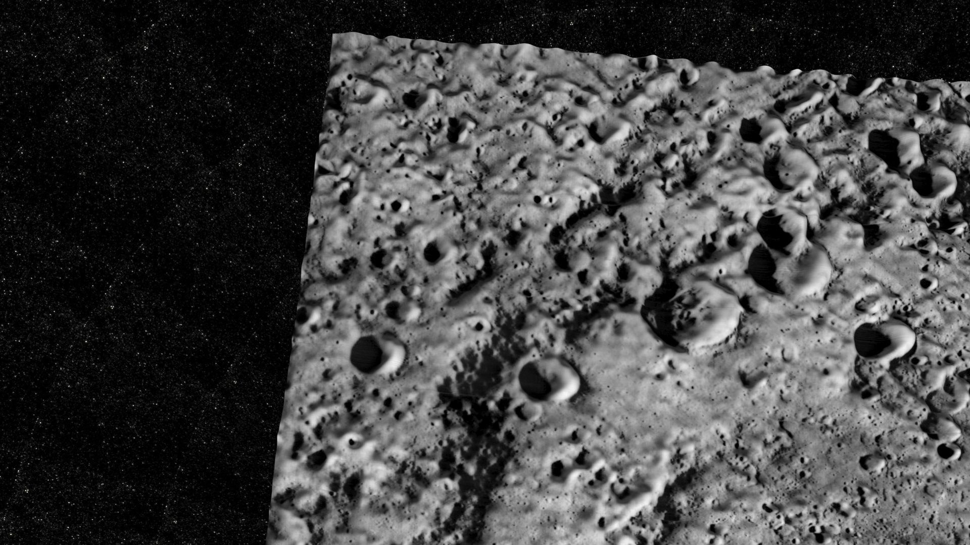 Korolev Lunar Crater 3D model_6