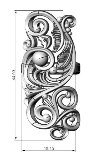 70 Pattern Ring 3D print model_2