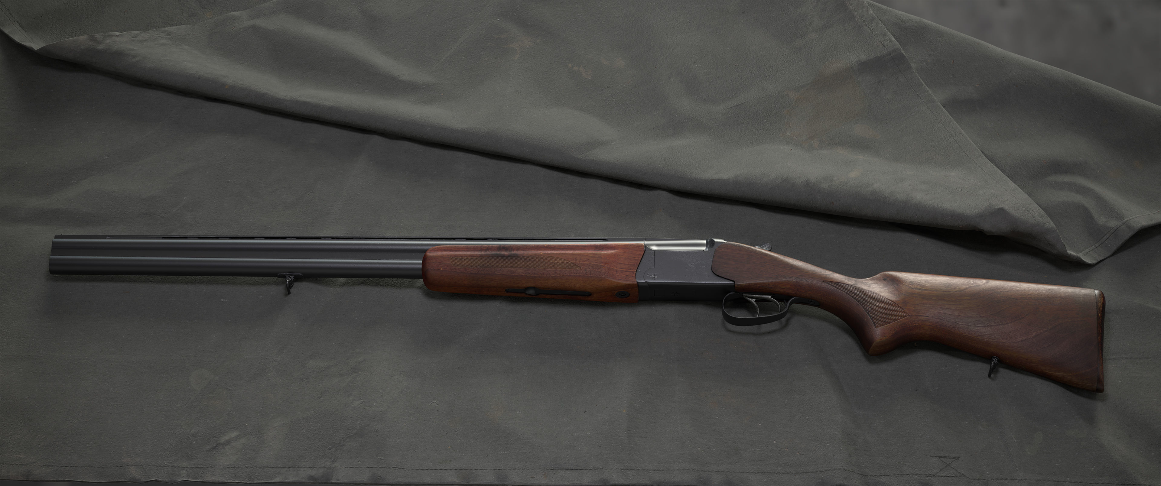 Scan IZh-27 M or  MP-27 M USSR russian double barrel shotgun 3D model_1