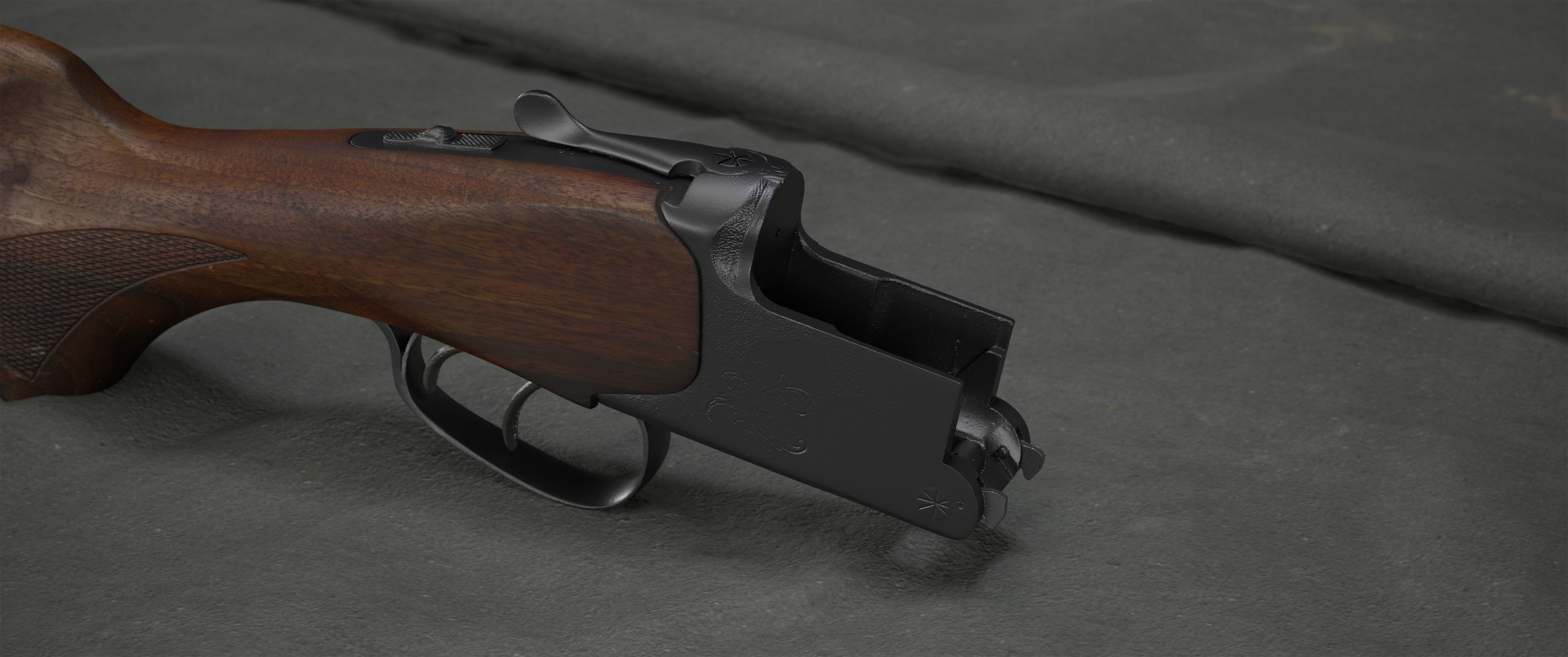 Scan IZh-27 M or  MP-27 M USSR russian double barrel shotgun 3D model_6
